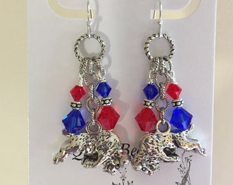 Buffalo Bills inspired earrings