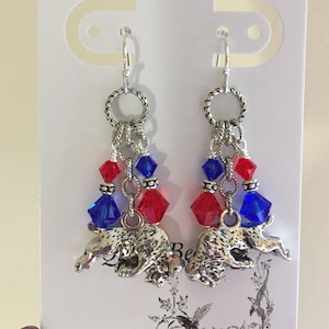 Buffalo Bills inspired earrings