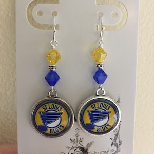 St. Louis Blues Hockey earrings