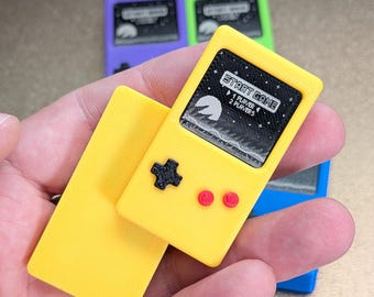 Retro Handheld Game Fidget Slider: Laser Engraved Magnetic 3D Printed Desk Toy