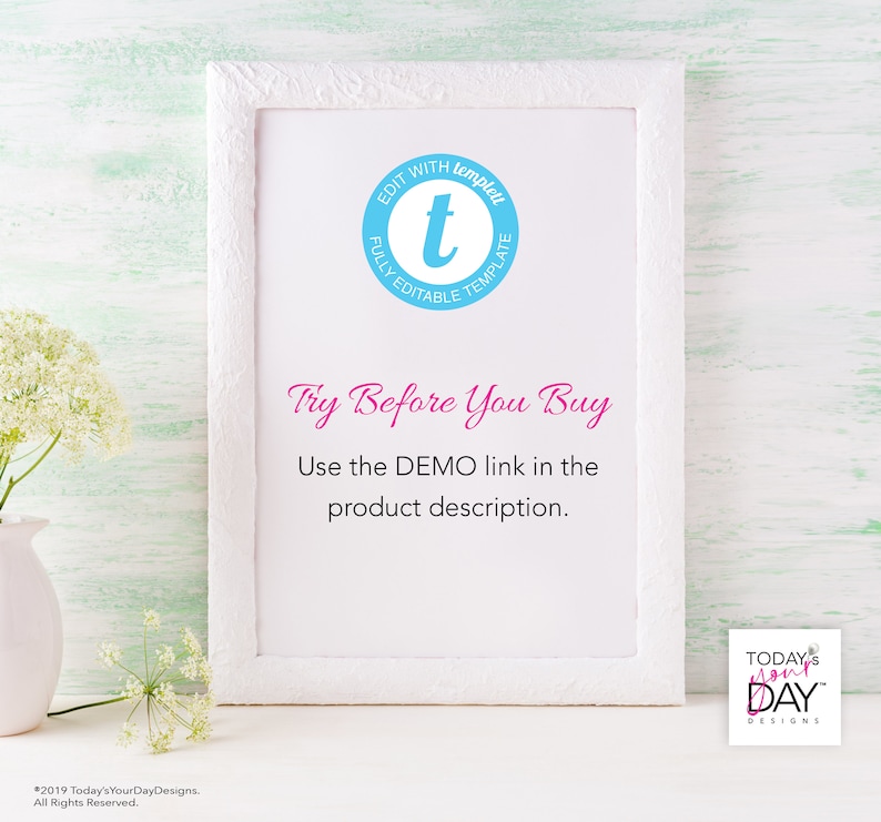 Editable Instant Download Watercolor Hydrangeas /& Pink Roses DIY Save the Date Template