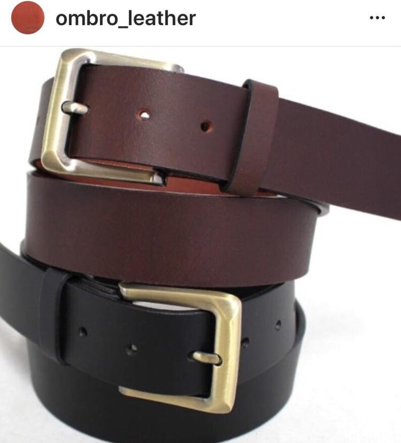 Full Grain Australian Leather Belt Etsy