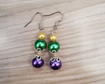 Mardi Gras Earrings