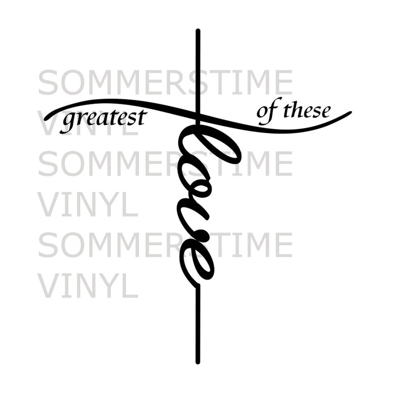 El más grande de estos amor Cross, svg png pdf jpg, Cristiano, descarga ...