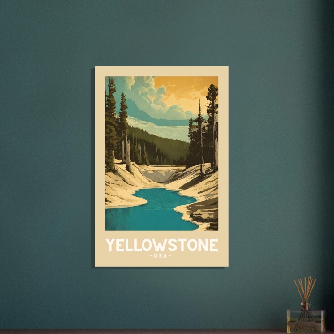Yellowstone Art, Yellowstone Poster, Yellowstone Canvas, Yellowstone