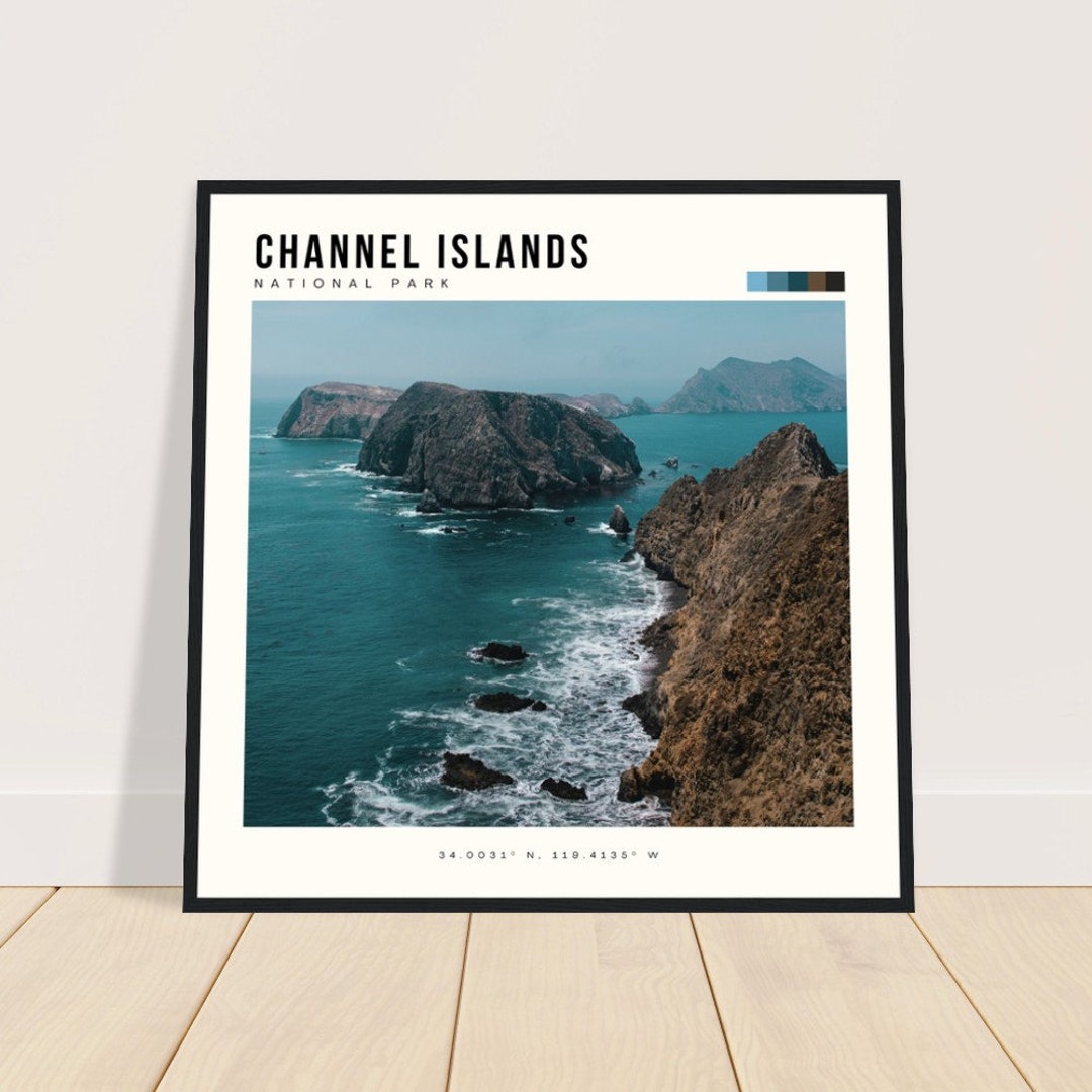 Channel Islands Print Channel Islands Poster Channel Islands Etsy