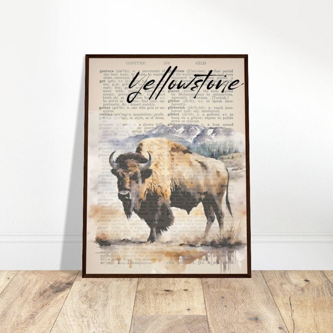 Yellowstone Art, Yellowstone Poster, Yellowstone Canvas, Yellowstone