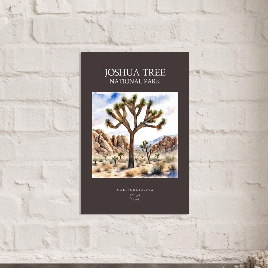 Joshua Tree Art Joshua Tree Poster Joshua Tree Canvas Etsy