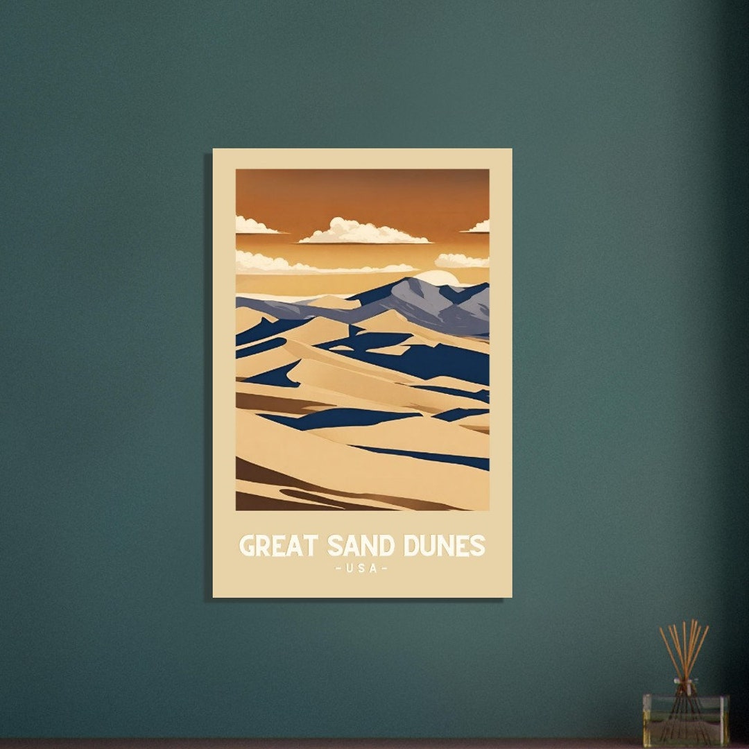 Great Sand Dunes Art, Great Sand Dunes Poster, Great Sand Dunes, Great