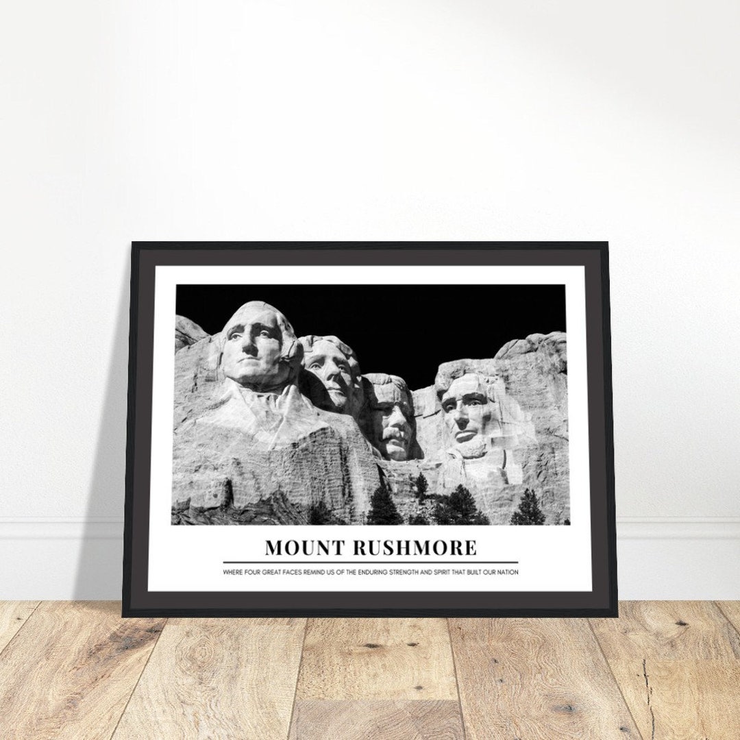 Mount Rushmore Print Mount Rushmore Poster Mount Rushmore - Etsy