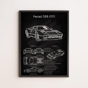Ferrari 288 Gto Blueprint - Etsy