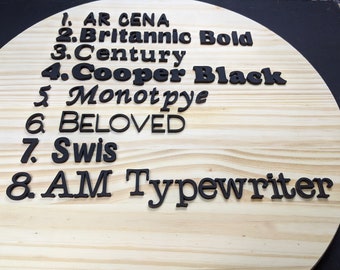 Black Wood Letters