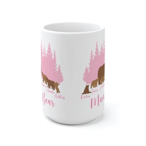 Mama Bear Mug, Grandma Bear Mug, Mama Bear Gift, Mama Bear Cup, Mom Mug Personalized image 9