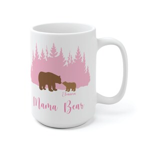 Mama Bear Mug, Grandma Bear Mug, Mama Bear Gift, Mama Bear Cup, Mom Mug Personalized image 4