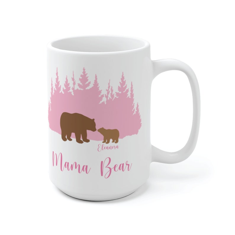Mama Bear Mug, Grandma Bear Mug, Mama Bear Gift, Mama Bear Cup, Mom Mug Personalized image 4