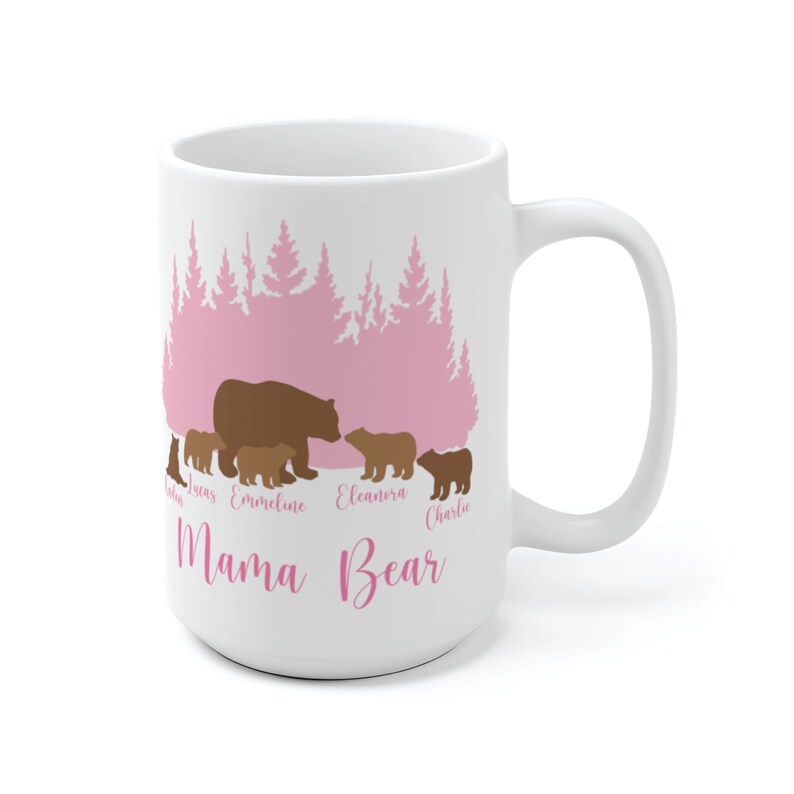 Mama Bear Mug, Grandma Bear Mug, Mama Bear Gift, Mama Bear Cup, Mom Mug Personalized image 7