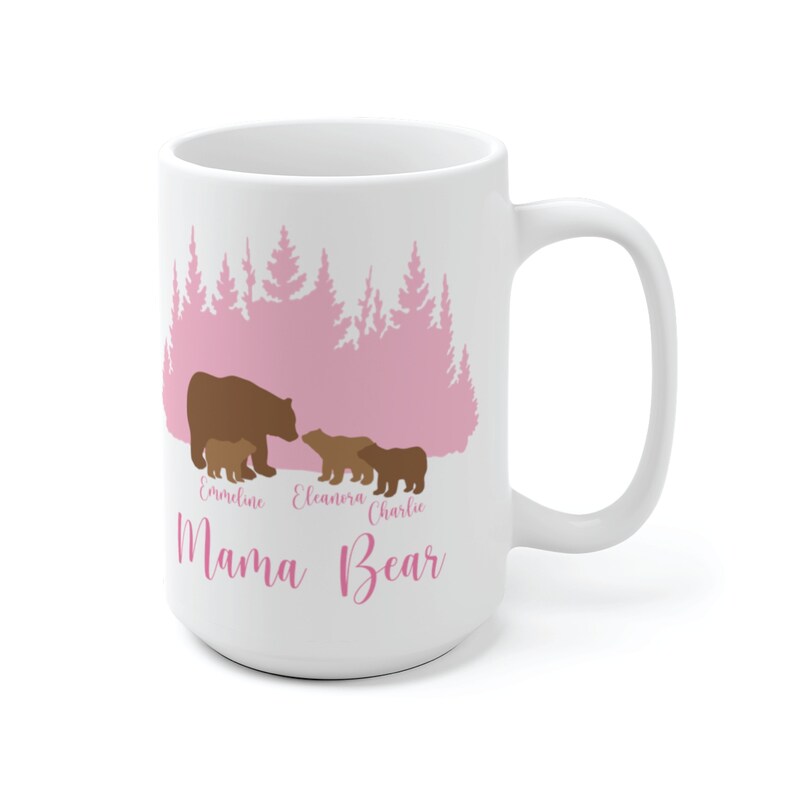 Mama Bear Mug, Grandma Bear Mug, Mama Bear Gift, Mama Bear Cup, Mom Mug Personalized image 6