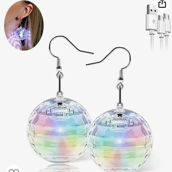Disco Ball Earrings Etsy