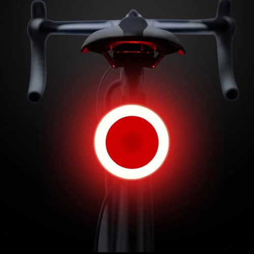 Circle LED Bike Back Tail Light USB Rechargeable Etsy