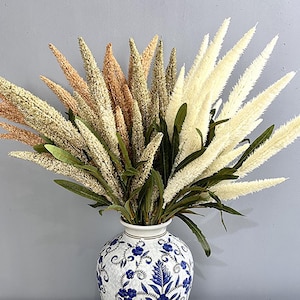 fake foxtail grass,artificial grass stems,DIY floral supply,faux flower arrangements,vase filler,home/wedding grass decor，Centerpiece decor