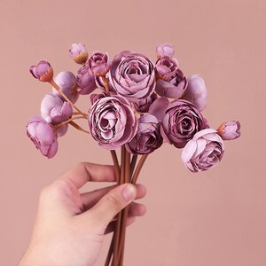 フラワーアレンジメント ハンドメイド 造花 バラ ガーベラ