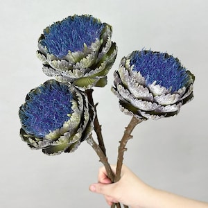 Artificial Artichoke flowers, fake protea king flowers, artificial flower arrangement, flowers for vase, home/wedding decor，centerpiece