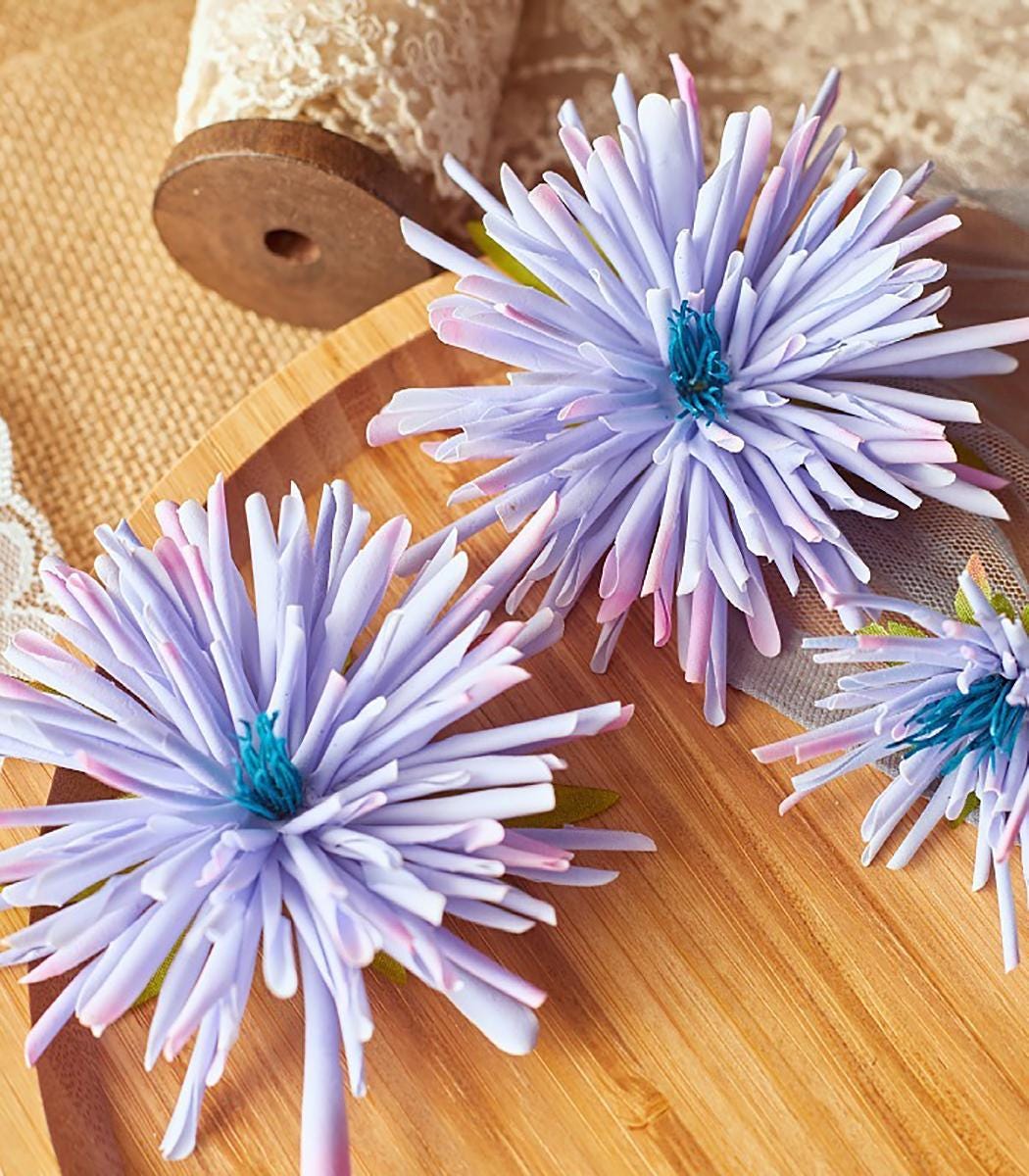 Fake Hand Craft Fake Chrysanthemum Head,faux Realistic Dahlia,diy Craft Supply ...