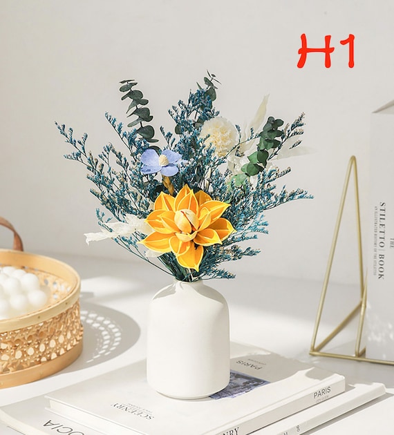 Set di 2 vasi in ceramica per fiori, decorativi e beige, piccolo vaso in porcellana per fiori freschi e bouquet, decorazione per il soggiorno | Leroy Merlin