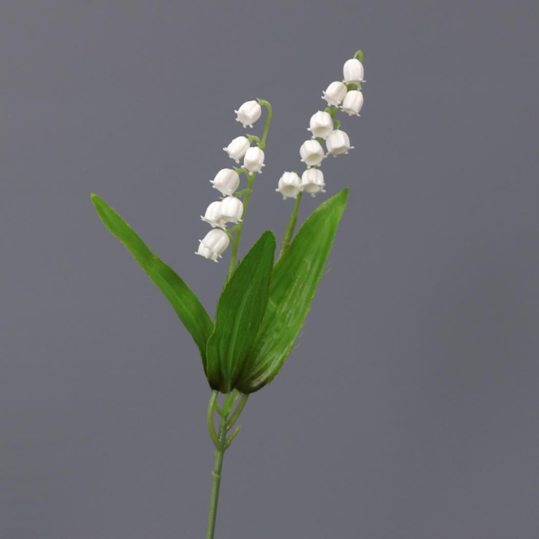 huaao 30pcs di Fiori Mughetto Artificiali Convallaria Majalis Bianco di Plastica, 36 cm, Decorazione per Casa, Nozze, Bouquet da Sposa, Giardino, Feste, Matrimoni, Interni, Esterni