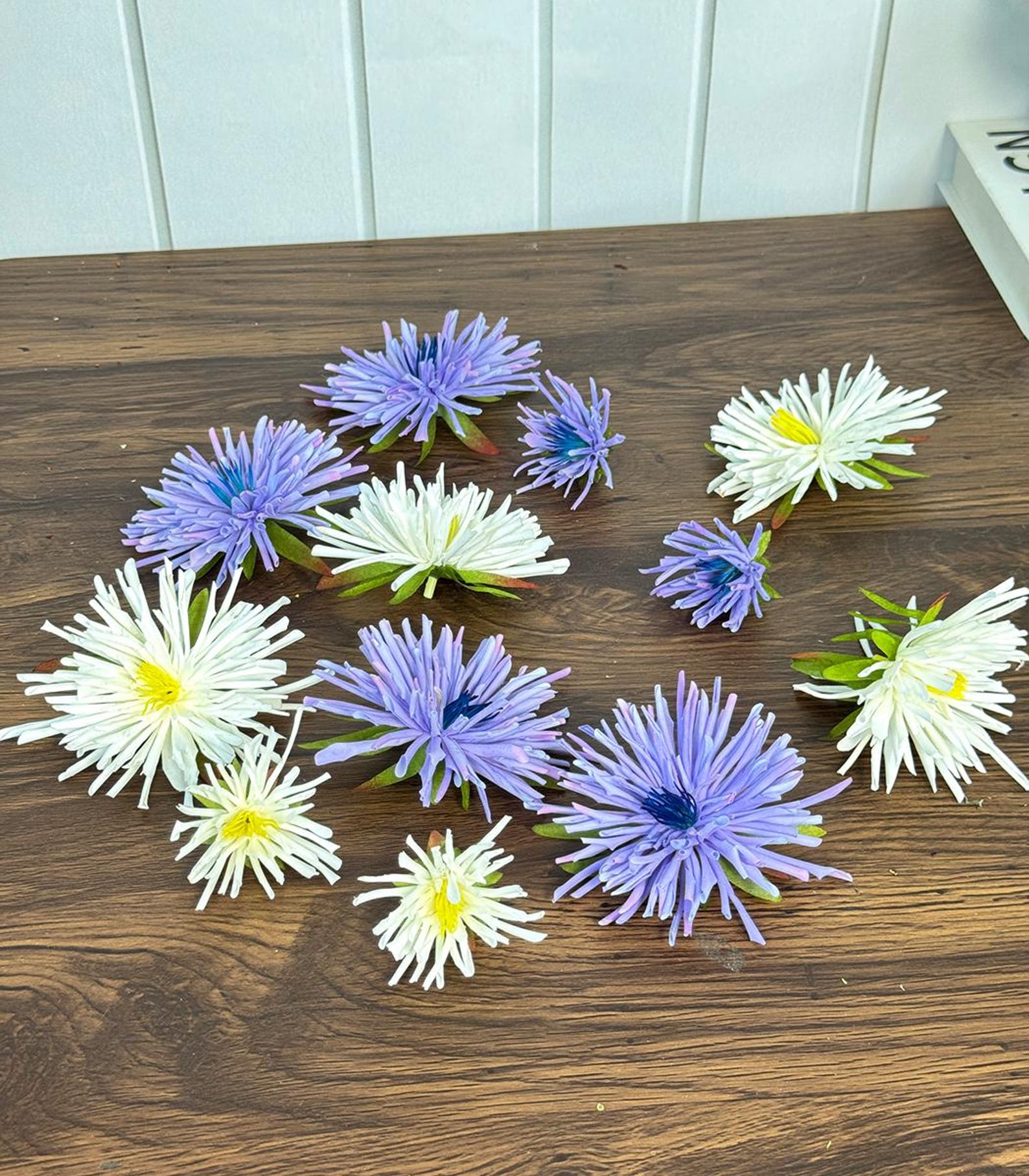 Fake Hand Craft Fake Chrysanthemum Head,faux Realistic Dahlia,diy Craft Supply ...