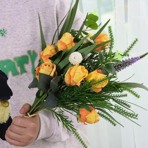 Fake rose bouquets, artificial handmade bouquets, wedding rose bouquets, flower arrangements, flowers for vases, home/wedding decor, gifts