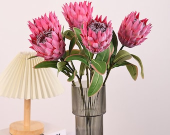Künstliche Protea-Blume, künstliche Blume für hohe Vase, Kunstblumengesteck, Hochzeitsdekor, Hausdekor