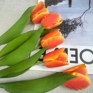 5/10  pcs artificial tulips,  real touch tulip ,vase filling, home decoration, wedding bouquet decoration,  flower arrangement，home decor