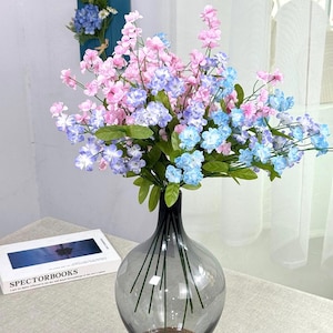 3 colors artificial flowers, fake flowers with stems,artificial plant, faux flower arrangements, flowers for vases, home/wedding decor