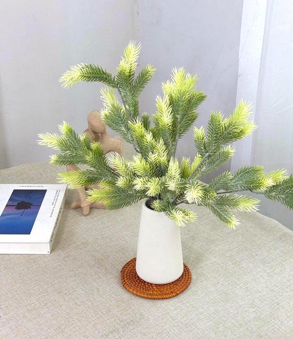 Knstlicher Kiefernzweig: 15,75 "Faux Greenery, Weihnachtsdekor,  Hochzeitsdekor - Etsy.de