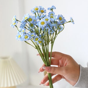 artificial daisy bunch，10 “artificial flower bouquet，flower arrangement ，vase filling，home  decor，centerpiece decor，wedding flower decor