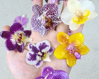 20 Type real orchid resin charm,handamde botanical jewelry supply,DIY for earring/necklaace/rings/hairpin/clip/corsage/keychain/resin art