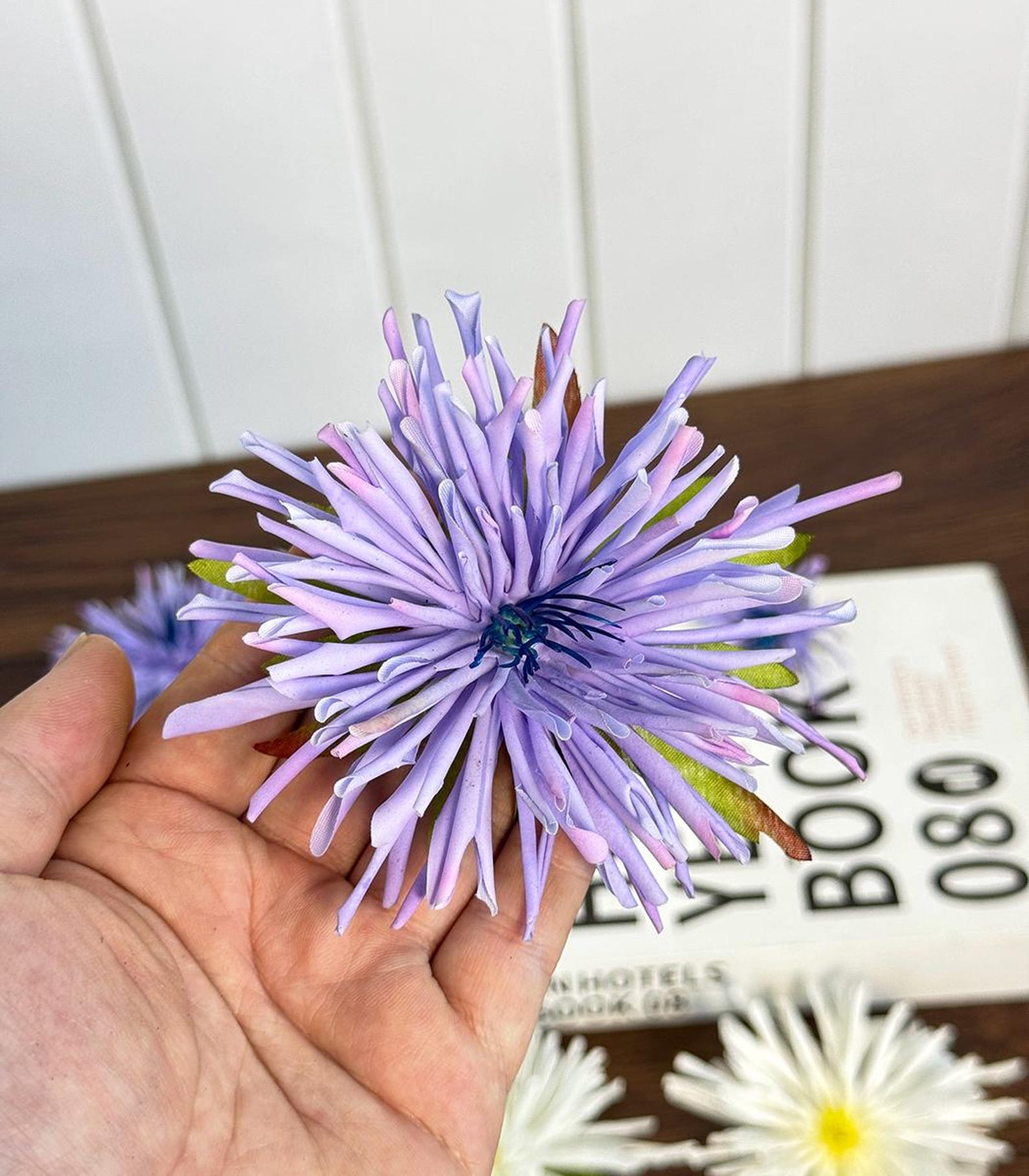 Fake Hand Craft Fake Chrysanthemum Head,faux Realistic Dahlia,diy Craft Supply ...