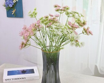 20インチのフェイククイーンアンズレースフラワー、造花、DIYフラワー
