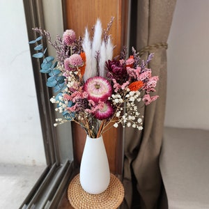 natural bouquet in vase，dried flower bouquet for vase， dried flower arrangement，home decoration，centerpiece decor，wedding decor，gift for her