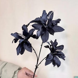 23 &#39;&#39; künstliche schwarze Lilie, künstliche Lilien, künstliche Blumen, künstliche Blumen, künstliche Blumen, künstliche Blumen, Blumenschmuck