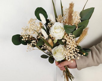 handmade bouquet，dried flower bouquet，flower arrangement，vase filling，holding bouquet，wedding flower decor，home  decoration