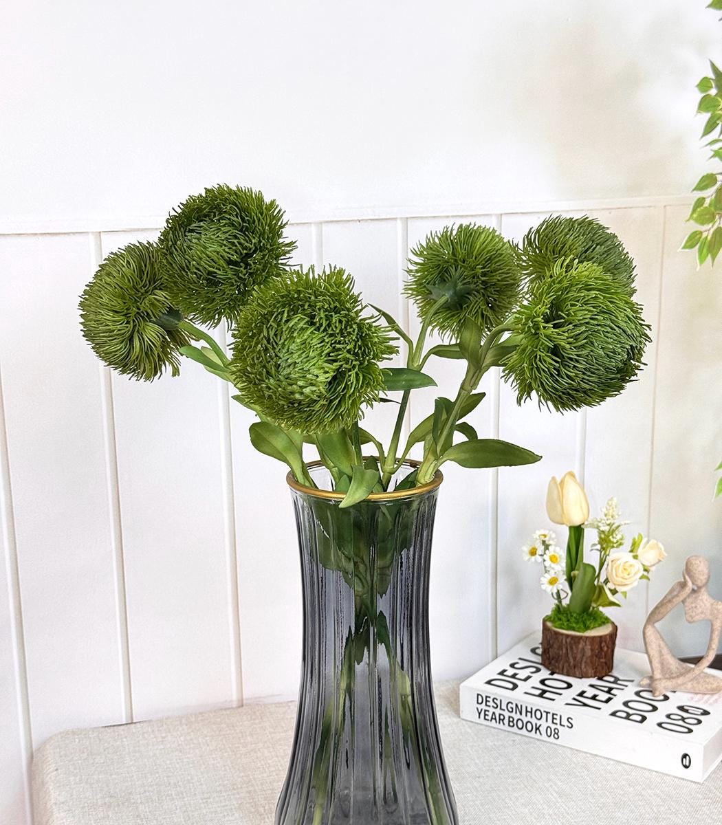 3 Steli Di Verde Artificiale Shiso Alti 89,9 Cm - Rami Finti In Seta Per Vasi, Composizioni E Decorazione Rustica