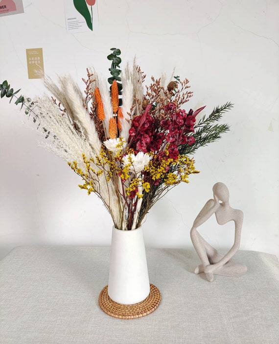 Artesanías florales de flores secas naturales para la fiesta de bodas en  casa Cono de pino