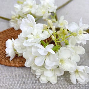 Faux bouquet de fleurs de jasmin, fleurs artificielles réalistes, décoration florale DIY