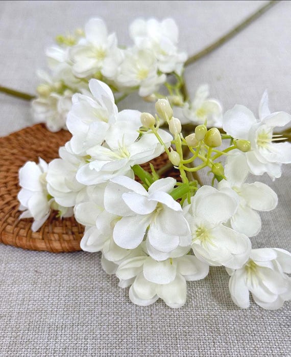 Faux Jasmin Blumenstrauß, realistische künstliche Blumen, DIY Blumendekor