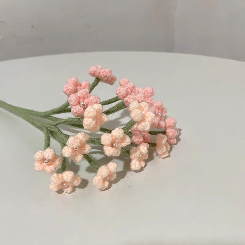 B.C...SALE 　gypsohila Flower Knit B.CSALE gypsohila Flower Knit 4 PCS Handmade Knitted Baby's