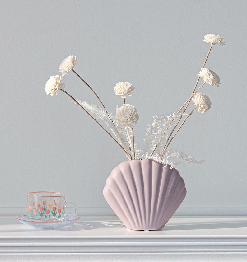 Sola Blume für Vasenfüllung, künstliche weiße Blume, getrocknete Blumenarrangement, Heimdekoration, Hochzeitsblumendekor, Bild 4