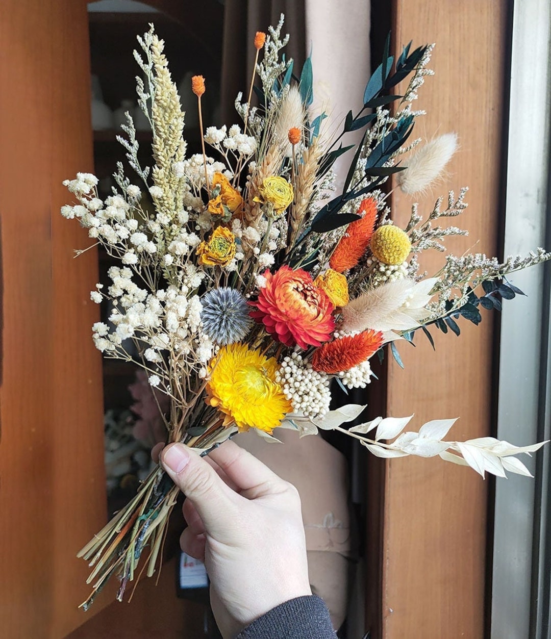 Small Flower Bouquet dried Flower Bouquetdry Flower Etsy