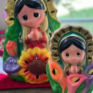 Lámpara de mesa Virgen María I Lámpara de la Virgen de Guadalupe I Lámpara Lupita I Regalo para niña I Regalo de Navidad para niña